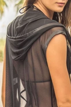 Eniqua - Glam Goddess Robe Black - Cover Up -Unterwäsche Rabatt ENIQUA GLAM GODDESS ROBE SCHWARZ 4 1280x1280