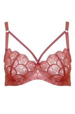 Escora - Diana Spitzen BH - Rosa -Unterwäsche Rabatt ESCORA DIANA BUGEL BH BERRY 5 1280x1280