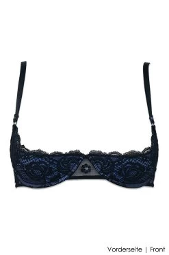 Luxxa - Hebe BH - Idylle Line -Unterwäsche Rabatt LUXXA IDYLLE BU STENHEBE SCHWARZ BLAU 10 1280x1280