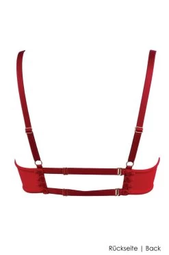 Luxxa - Hebe BH - Kepi Line -Unterwäsche Rabatt LUXXA KEPI HALFCUP STRASS BH RED 6 1280x1280