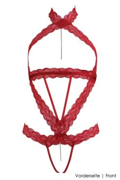 Luxxa - Ouvert Harness Body - Kepi Line -Unterwäsche Rabatt LUXXA KEPI NUDE RIEMEN BODY RED 3 1280x1280