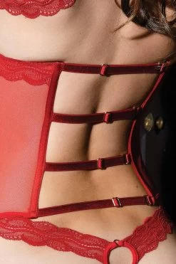 Luxxa - Torselett - Kepi Line -Unterwäsche Rabatt LUXXA KEPI TORSELETT RED 9 1280x1280