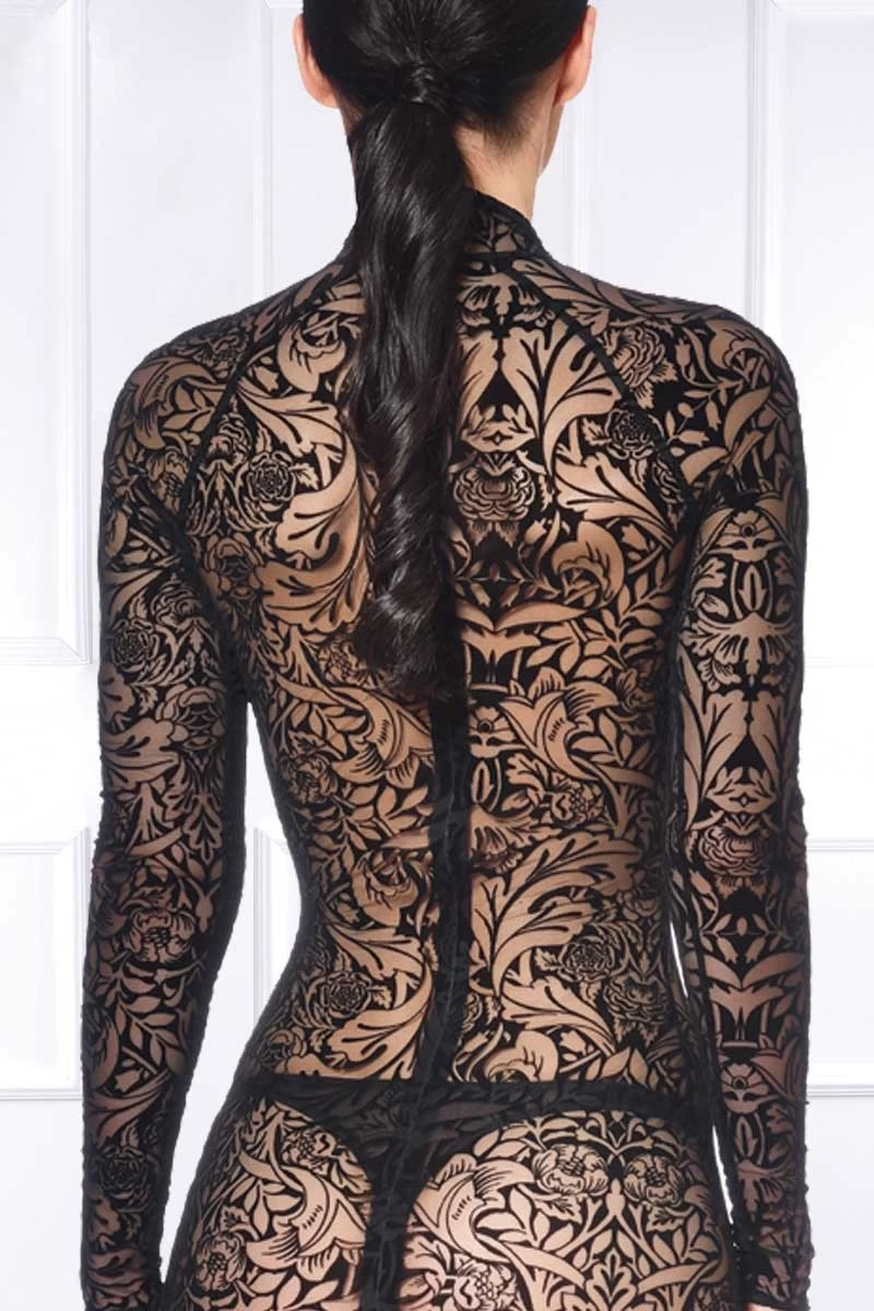 Maison Catanzaro - Azia Robe Maori - Schwarz 3 Maison Catanzaro - Azia Robe Maori - Schwarz – Bild 3