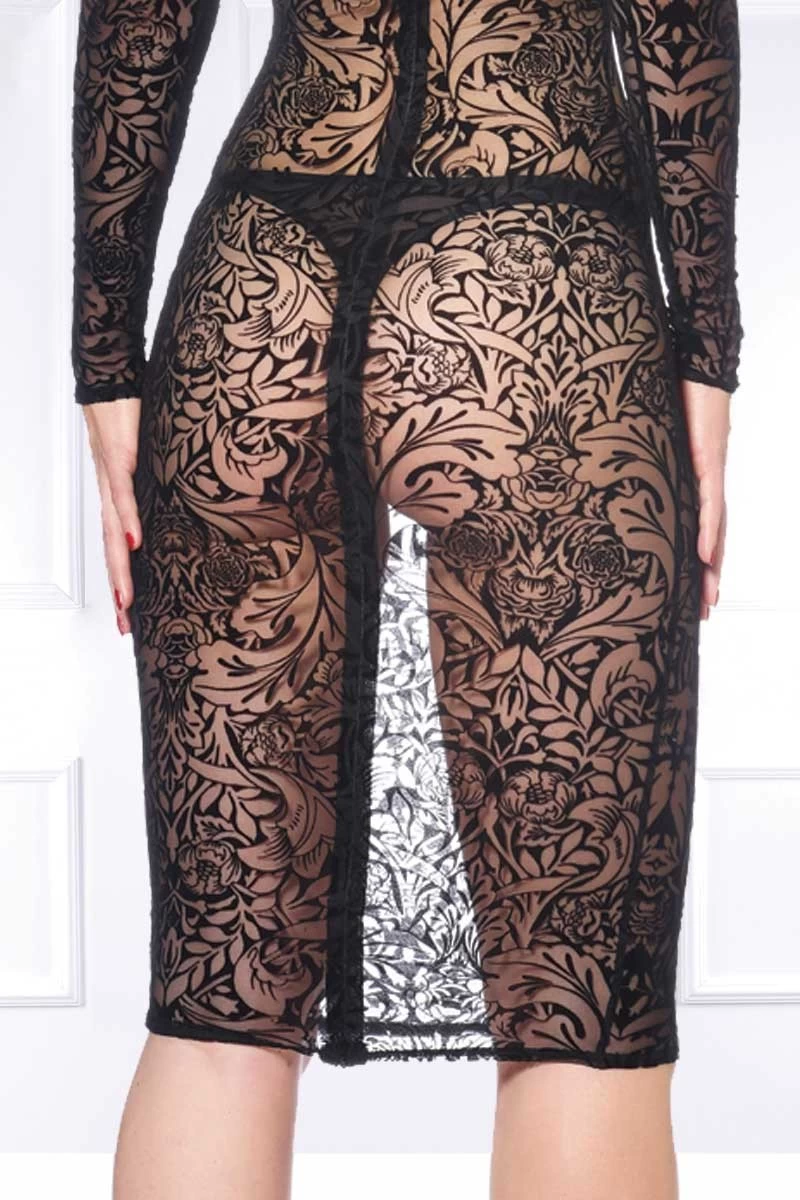 Maison Catanzaro - Azia Robe Maori - Schwarz 10 Maison Catanzaro - Azia Robe Maori - Schwarz – Bild 10