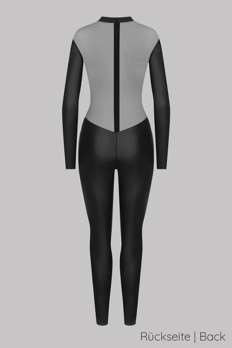 Maison Close - Chambre Noire Catsuit Ouvert - Wetlook Schwarz 12 Maison Close - Chambre Noire Catsuit Ouvert - Wetlook Schwarz – Bild 12