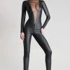 Maison Close - Chambre Noire Catsuit Ouvert - Wetlook Schwarz