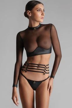 Maison Close - Chambre Noire Strapsgürtel - Schwarz -Unterwäsche Rabatt MAISON CLOSE CHAMBRE NOIRE STRAPPY GARTER BELT 8 1280x1280