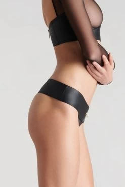 Maison Close - Chambre Noire Tanga - Wetlook Schwarz -Unterwäsche Rabatt MAISON CLOSE CHAMBRE NOIRE TANGA 5 1280x1280