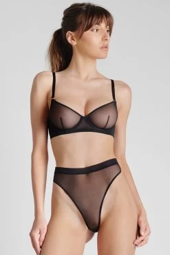 Maison Close - Corps A Corps Balconette BH - Schwarz -Unterwäsche Rabatt MAISON CLOSE CORPS A CORPS BALCONETTE BH BLACK 11 1280x1280