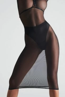 Maison Close - Corps A Corps Midi Dress Mit Harness - Schwarz -Unterwäsche Rabatt MAISON CLOSE CORPS A CORPS MIDI DRESS WITH HARNESS BLACK 13 1280x1280