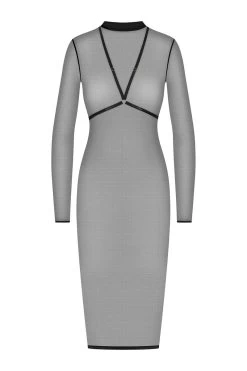 Maison Close - Corps A Corps Midi Dress Mit Harness - Schwarz -Unterwäsche Rabatt MAISON CLOSE CORPS A CORPS MIDI DRESS WITH HARNESS BLACK 14 1280x1280