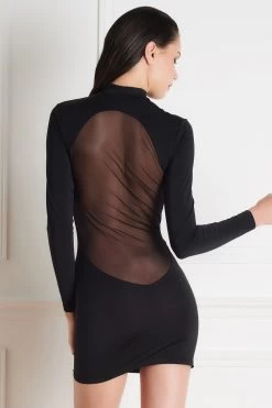 Maison Close - Pure Tentation Langarm Kleid - Schwarz -Unterwäsche Rabatt MAISON CLOSE KLEID 608080 2 1280x1280