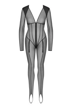 Maison Close - L Amoureuse Catsuit Ouvert - Schwarz -Unterwäsche Rabatt MAISON CLOSE L AMOUREUSE STIRR UP CATSUIT WITH ZIPPER BLACK 13 1280x1280