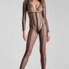 Maison Close - L Amoureuse Catsuit Ouvert - Schwarz