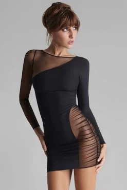 Maison Close - Nuit Fauve Mini Dress - Schwarz