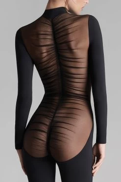 Maison Close - Nuit Fauve Catsuit - Schwarz -Unterwäsche Rabatt MAISON CLOSE NUIT FAUVE CATSUIT TRANSPARENT BACK 4 1280x1280