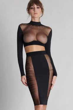 Maison Close - Nuit Fauve Langarm Crop Top - Schwarz 17 Maison Close - Nuit Fauve Langarm Crop Top - Schwarz -Unterwäsche Rabatt MAISON CLOSE NUIT FAUVE LONG SLEEVE TOP 10 1280x1280