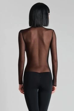 Maison Close - Pure Tentation Langarm Catsuit - Schwarz -Unterwäsche Rabatt MAISON CLOSE PURE TENTATION CATSUIT LONG SLEEVES BLACK 2 1280x1280