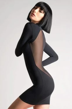 Maison Close - Pure Tentation Langarm Kleid - Schwarz -Unterwäsche Rabatt MAISON CLOSE PURE TENTATION LONG SLEEVE KLEID 4 1280x1280