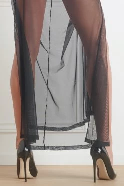 Maison Close - Madame Reve Kleid - Schwarz -Unterwäsche Rabatt MAISON CLOSE PURE TENTATION ROBE LONGUE 608867 6 1280x1280