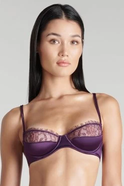 Maison Close - Villa Satine Spitzen BH - Violett