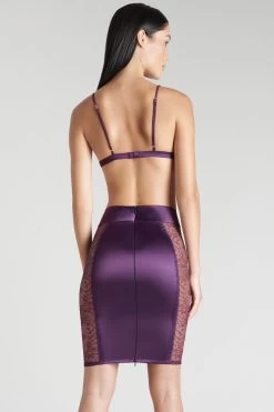 Maison Close - Villa Satine Rock - Violett -Unterwäsche Rabatt MAISON CLOSE VILLA SATINE SKIRT PURPLE 8 1280x1280