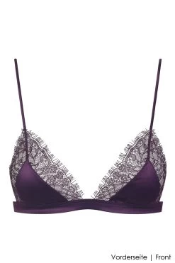 Maison Close - Villa Satine Triangel BH - Violett -Unterwäsche Rabatt MAISON CLOSE VILLA SATINE TRIANGEL BH PURPLE 1 1280x1280