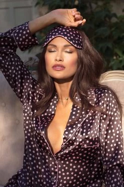 Marjolaine - Seiden Schlafmaske - Mehrfarbig -Unterwäsche Rabatt MARJOLAINE MASQUE DE SOMMEIL 4MIT0701 0200 IMPRIME POIS 3 1280x1280