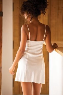 Marjolaine - Seiden Slip Dress - Champagner Schwarz -Unterwäsche Rabatt MARJOLAINE NINA 4NIN0101 NATURAL BLACK 6 1280x1280