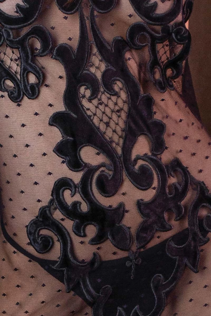 Marjolaine - Noor Negligé - Schwarz 5 Marjolaine - Noor Negligé - Schwarz – Bild 5