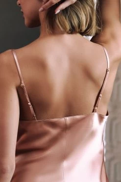 Marjolaine - Phenix Seiden Negligee - Puder/Anthrazit -Unterwäsche Rabatt MARJOLAINE PHENIX NEGLIGEE 3PHE0301 BOUDOIR ARDOISE 5 1280x1280