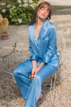 Marjolaine - Seiden Pyjama Set - Cobalt -Unterwäsche Rabatt MARJOLAINE PYJAMA 4MES5501 COBALT 3PKksaKozEmcOE 1280x1280