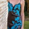 Marjolaine - Seiden Negligee - Animal Print