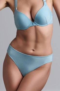 Marlies Dekkers - Gloria Brazilian Butterfly Slip - Airy Blue Gold Pinstripe -Unterwäsche Rabatt MARLIES DEKKERS 36313 Gloria Airy Blue Butterfly Slip Brief 4 1280x1280