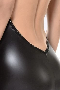 Maison Catanzaro - Poussycat Wetlook Kleid - Schwarz -Unterwäsche Rabatt PATRICE CATANZARO POUSSY CAT ROBE LAQUE SCHWARZ 9 1280x1280