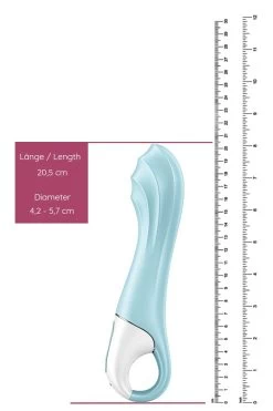 Satisfyer - Air Pump 5+ G Punkt Vibrator - Hellblau -Unterwäsche Rabatt SATISFYER AIR PUMP VIBRATOR 5 CONNECT BLUE 10 1280x1280