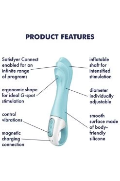 Satisfyer - Air Pump 5+ G Punkt Vibrator - Hellblau -Unterwäsche Rabatt SATISFYER AIR PUMP VIBRATOR 5 CONNECT BLUE 9 1280x1280