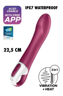 Satisfyer - Big Heat G Punkt Vibrator - Pflaume