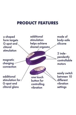 Satisfyer - Double Plus Remote Paarvibrator - Lila -Unterwäsche Rabatt SATISFYER DOUBLE PLUS REMOTE 9 1280x1280