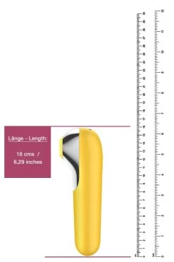 Satisfyer - Dual Love Druckwellenvibrator - Gelb -Unterwäsche Rabatt SATISFYER DUAL LOVE YELLOW 11 1280x1280