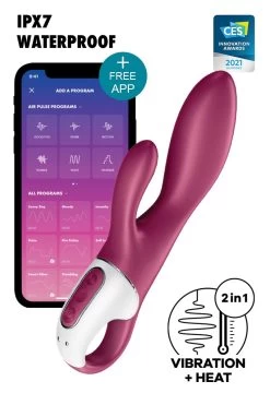 Satisfyer - Heated Affair Rabbit Vibrator - Pflaume