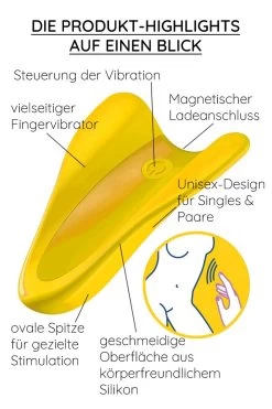 Satisfyer - High Fly Fingervibrator - Gelb -Unterwäsche Rabatt SATISFYER HIGH FLY FINGER VIBRATOR YELLOW 2 1280x1280