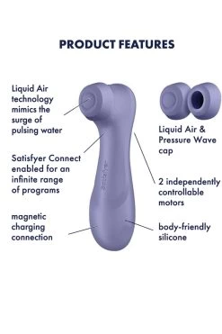 Satisfyer - Pro 2 Gen 3+ Druckwellenvibrator - Lila -Unterwäsche Rabatt SATISFYER PRO 2 GENERATION 3 PULSATOR VIBRATOR LILAC 3 1280x1280