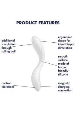 Satisfyer - Rrrolling Pleasure G-Punkt Vibrator - Weiss -Unterwäsche Rabatt SATISFYER RRROLLING PLEASURE WHITE 2 1280x1280