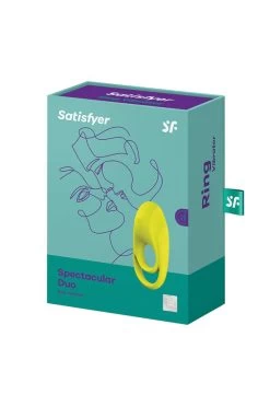Satisfyer - Spectacular Duo Penisring Vibrator - Gelb -Unterwäsche Rabatt SATISFYER SPECTACULAR DUO COCK RING YELLOW 6 1280x1280