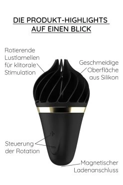 Satisfyer - Sweet Treat Spinnator - Schwarz -Unterwäsche Rabatt SATISFYER SWEET TREAT BLACK 5 1280x1280