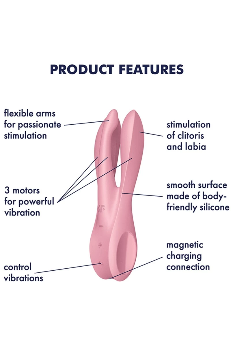 Satisfyer - Threesome 1 Vibrator - Rosa 3 Satisfyer - Threesome 1 Vibrator - Rosa – Bild 3