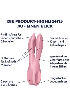 Satisfyer - Threesome 1 Vibrator - Rosa 11 Satisfyer - Threesome 1 Vibrator - Rosa -Unterwäsche Rabatt SATISFYER THREESOME 1 PINK 7 1280x1280