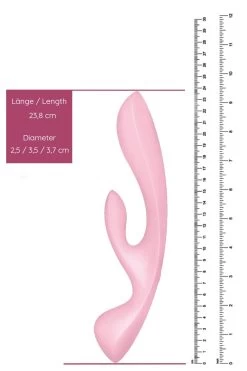 Satisfyer - Triple Oh Pink Rabbitvibrator - Rosa -Unterwäsche Rabatt SATISFYER TRIPLE OH WAND RABBIT VIRBATOR PINK 10 1280x1280