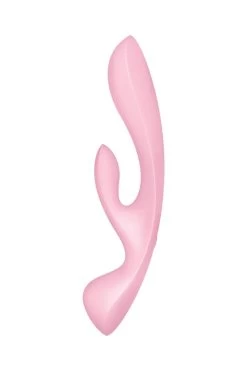 Satisfyer - Triple Oh Pink Rabbitvibrator - Rosa -Unterwäsche Rabatt SATISFYER TRIPLE OH WAND RABBIT VIRBATOR PINK 6 1280x1280